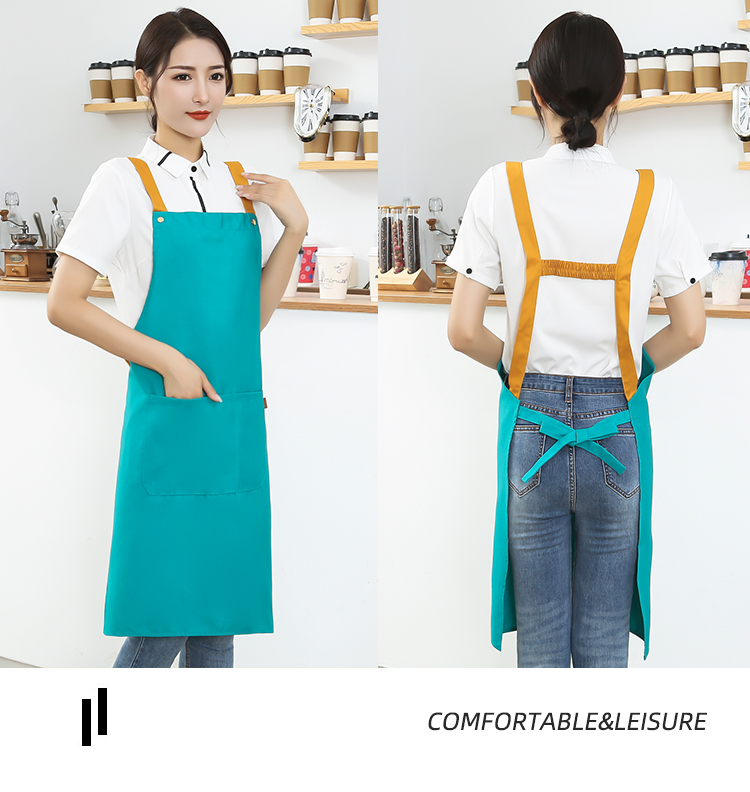 H shoulder strap polyester cotton canvas shoulder apron HD1-302