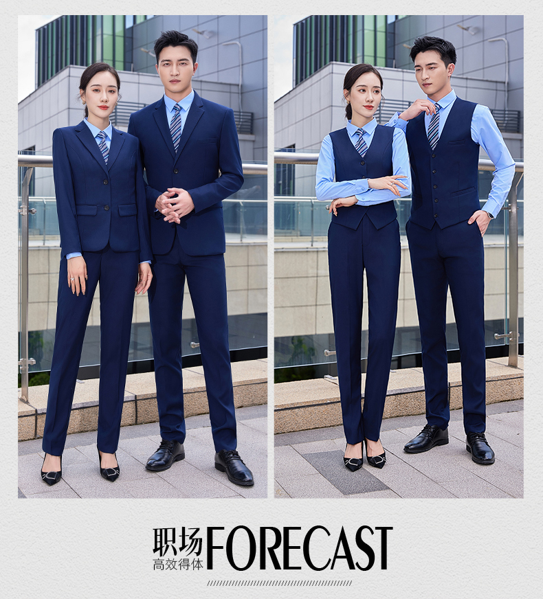 Two-button elastic serge workplace business suit jacket for men and women DQ1-607 jacket