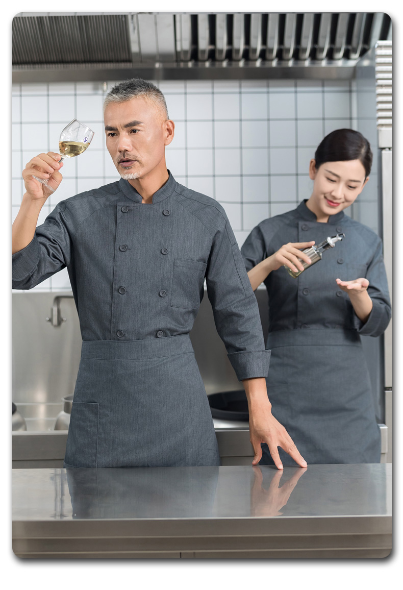 High-value raglan double-breasted long-sleeved chef uniform H01-2023-23