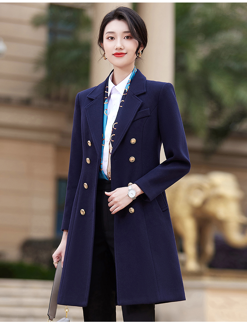 Longfeng woolen business woolen coat for women DY7-2293 for women