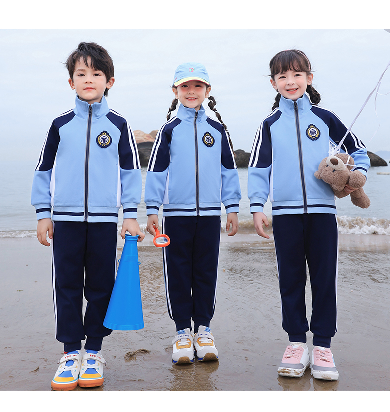 Skin-friendly and soft children sports school uniform suit long 168-6625