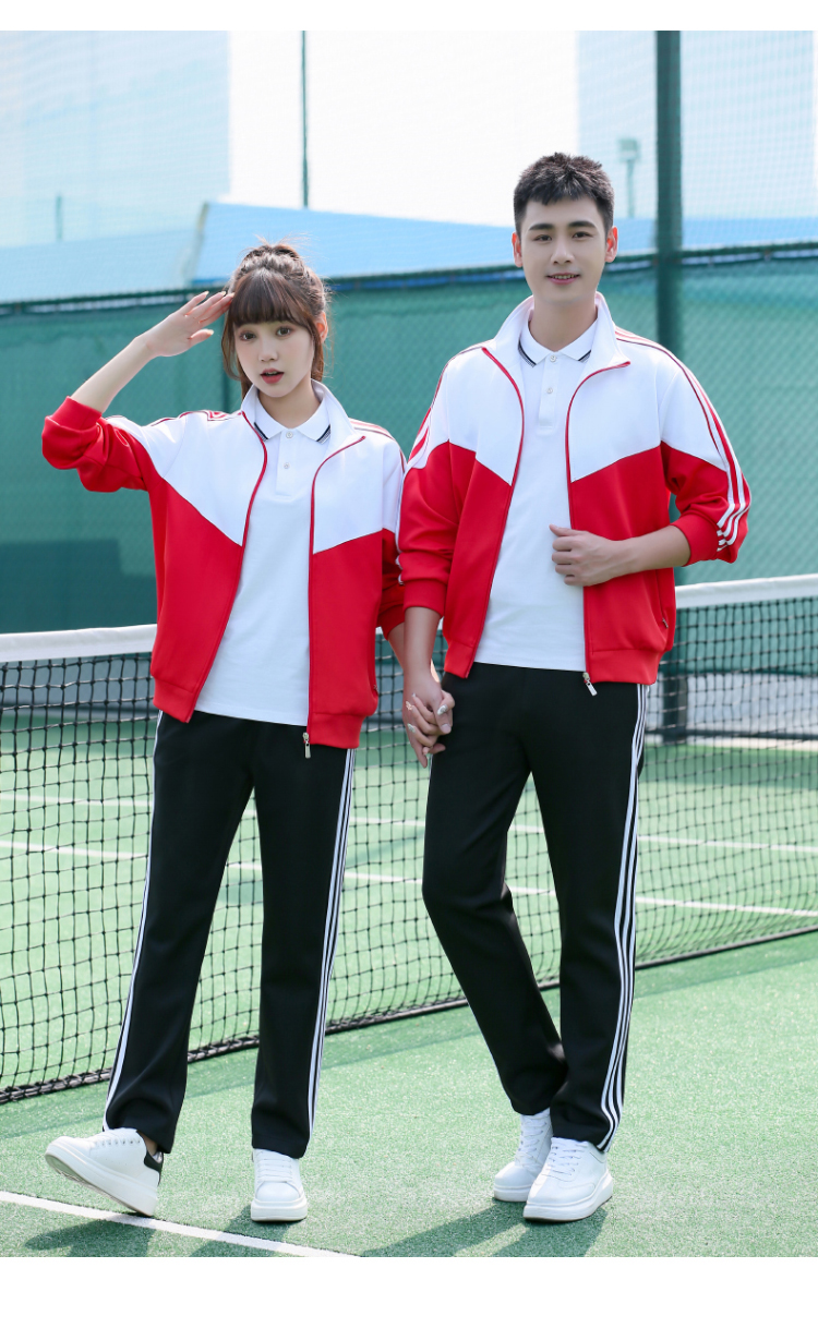 Comfortable breathable sports casual school uniform long-sleeved suit KI2-5588 suit