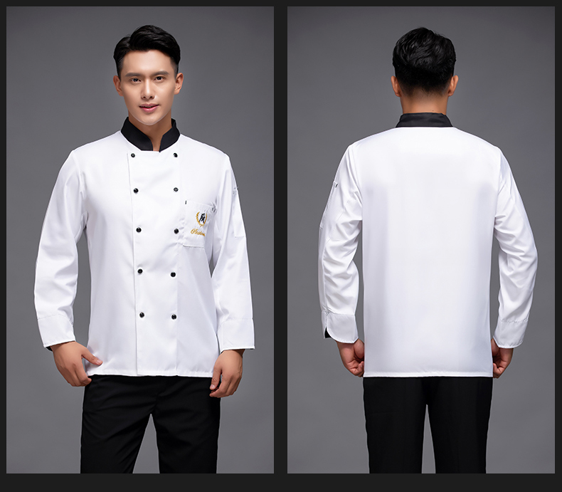 Chef hotel restaurant long sleeve chef uniform top H12-L028