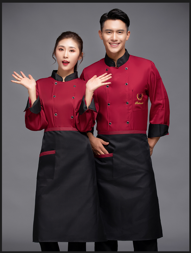 Chef hotel restaurant long sleeve chef uniform top H12-L028