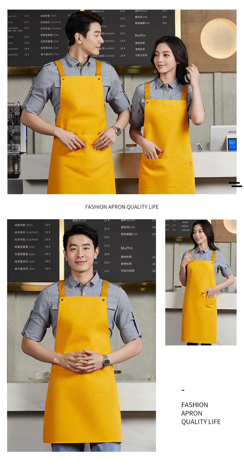 Shoulder Fashion Canvas Apron H15-F019