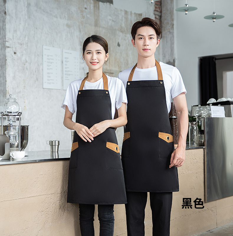 Waterproof and oil-proof kitchen hotel halter apron U01-B03