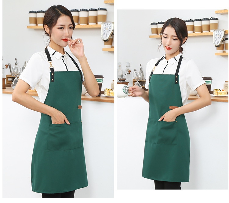 Canvas waterproof and stain-resistant adjustable halter apron HD1-103