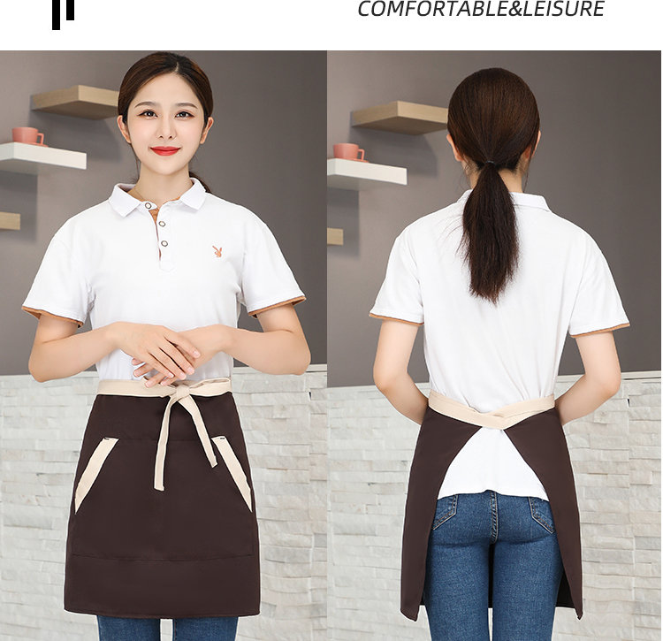 Slant pocket half-length super short apron HD1-slant pocket