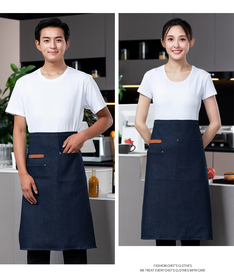 Large chef uniform work clothes tie apron H02-22801 large apron