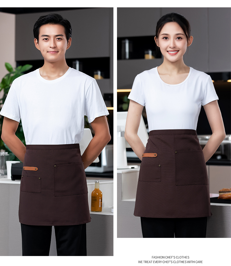 Small chef internet celebrity half-length work apron H02-22801 small apron