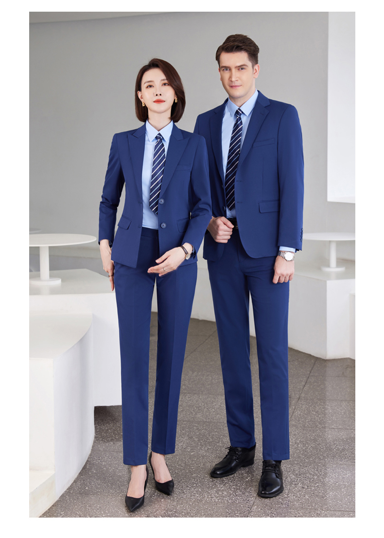 Color-spinning pearl edge notch lapel casual business suit jacket DZ1-6880 double button ladies suit jacket