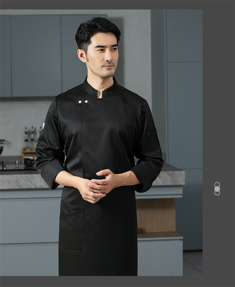 Hotel restaurant high quality professional chef clothing H12 - leather label taste