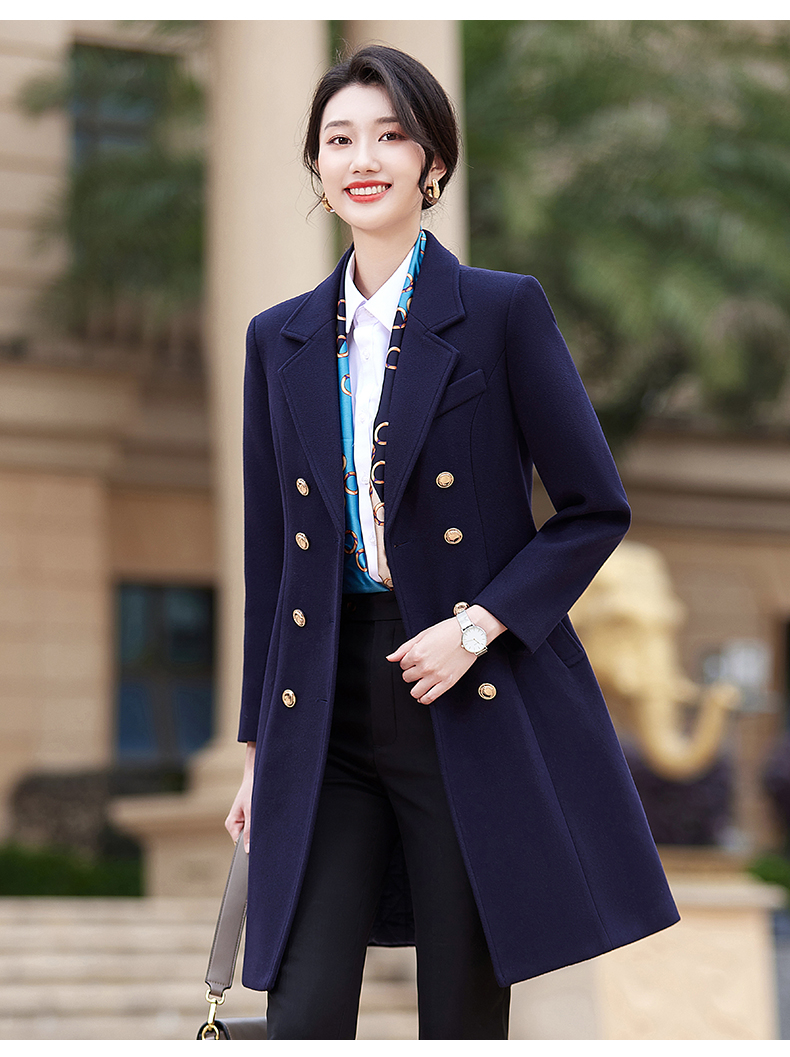 Longfeng woolen business woolen coat for women DY7-2293 for women