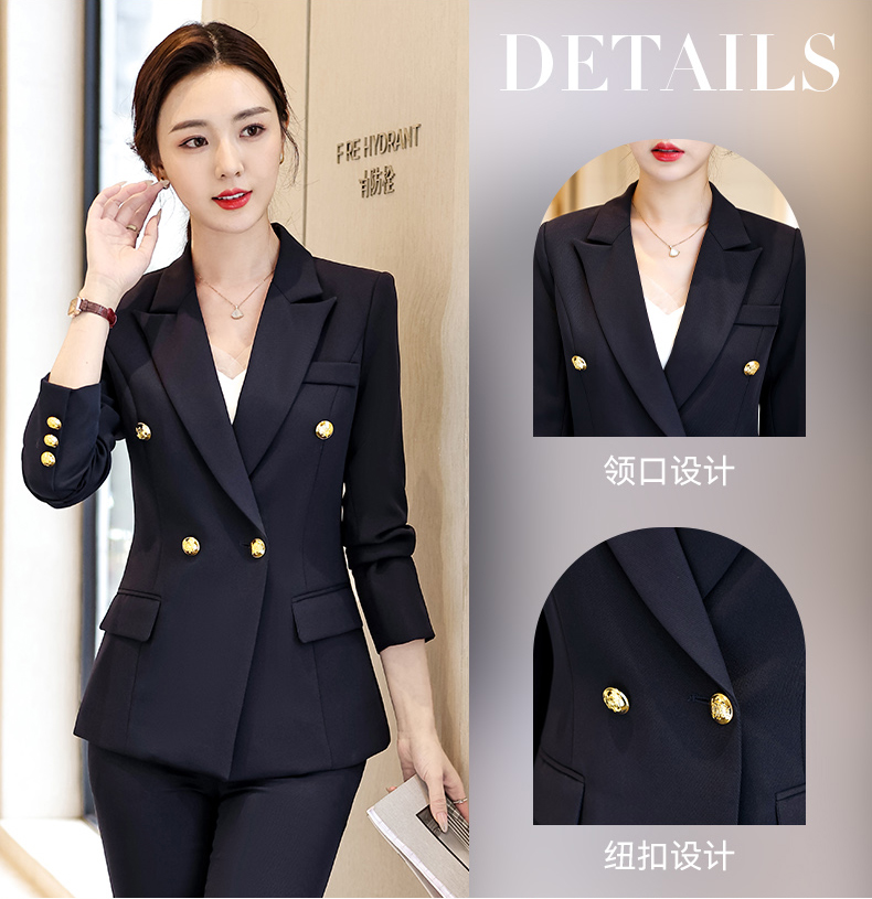 Urban white-collar two-button women suit jacket 134-8123 jacket