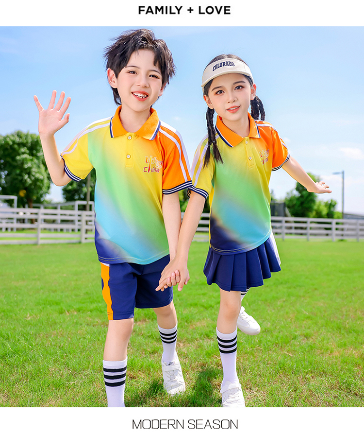 Autumn elementary and middle school uniforms for children sports suits 894-2462-2