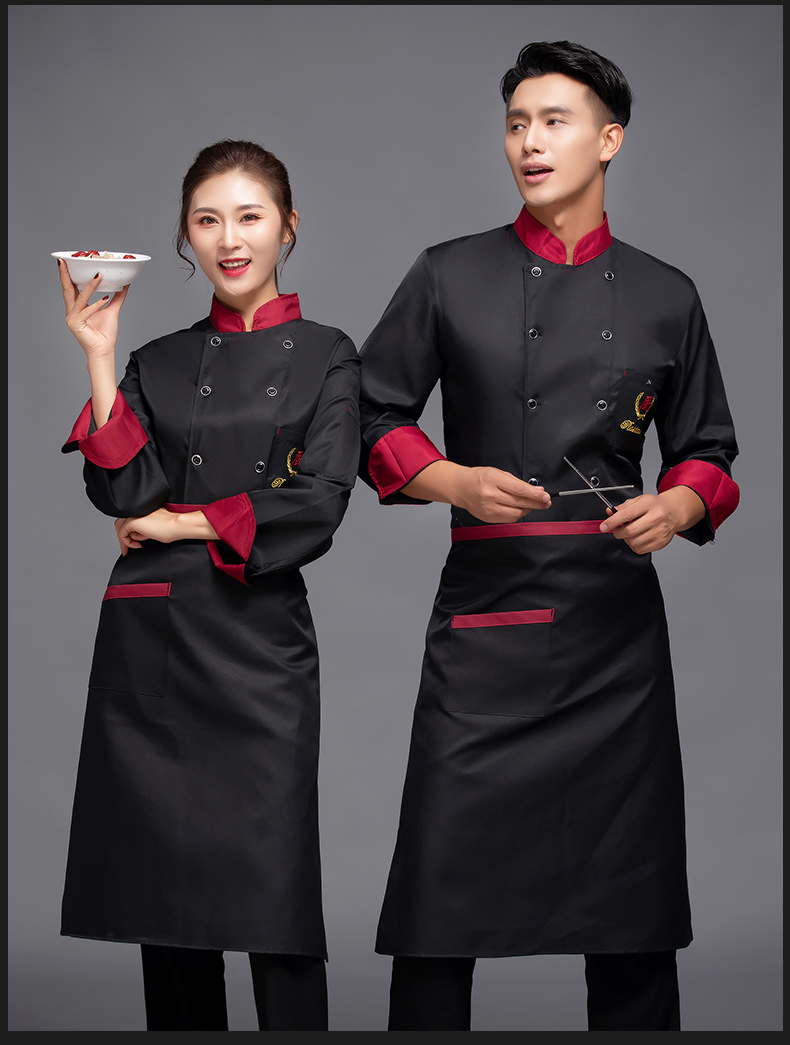 Chef hotel restaurant long sleeve chef uniform top H12-L028