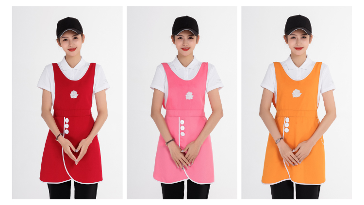 Breathable waist kitchen apron U01-158 embroidery