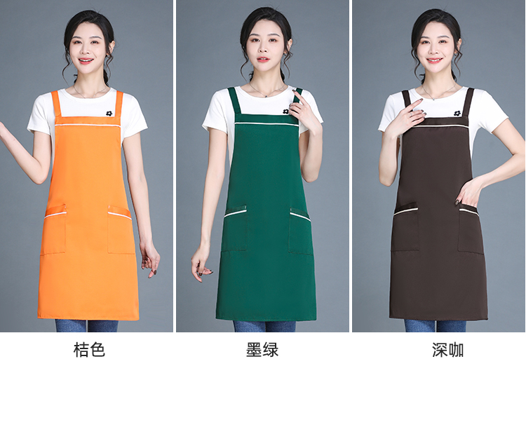 360g double-stranded workwear anti-fouling halter apron HD1-047