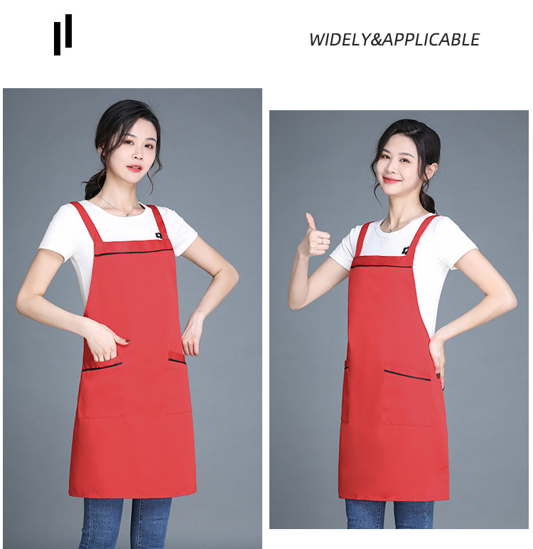 360g double-stranded workwear anti-fouling halter apron HD1-047