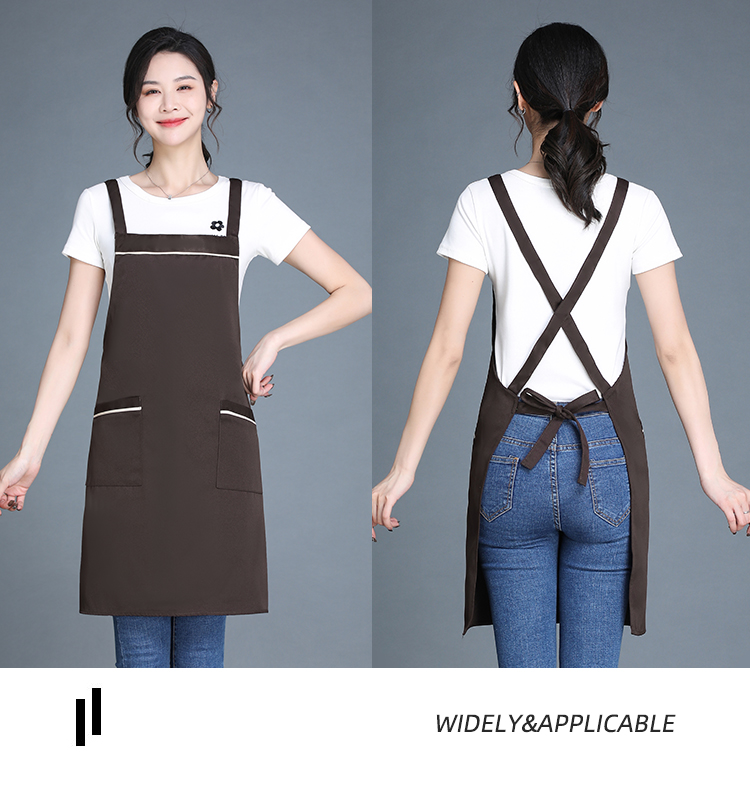 360g double-stranded workwear anti-fouling halter apron HD1-047