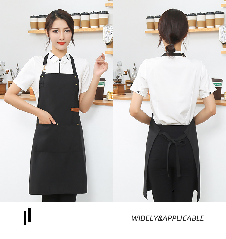 Canvas waterproof and stain-resistant adjustable halter apron HD1-103