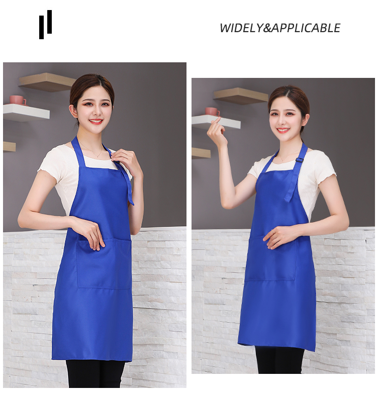 Fine imitation wool wear-resistant and anti-fouling halter neck apron HD1-599