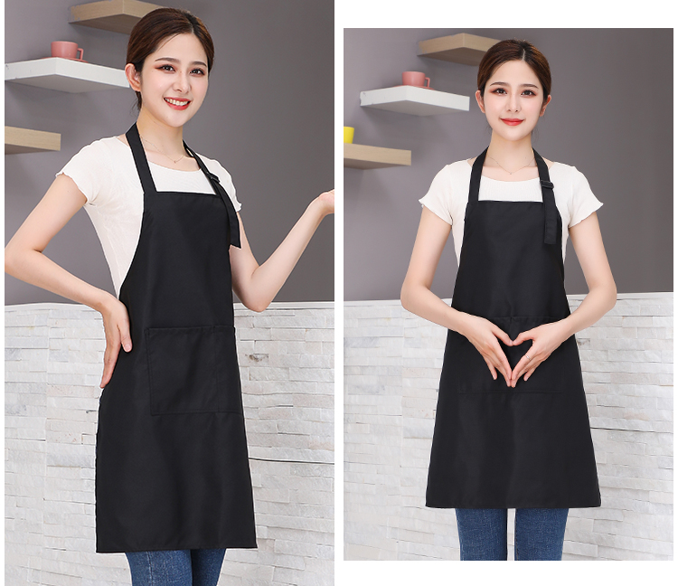 Fine imitation wool wear-resistant and anti-fouling halter neck apron HD1-599