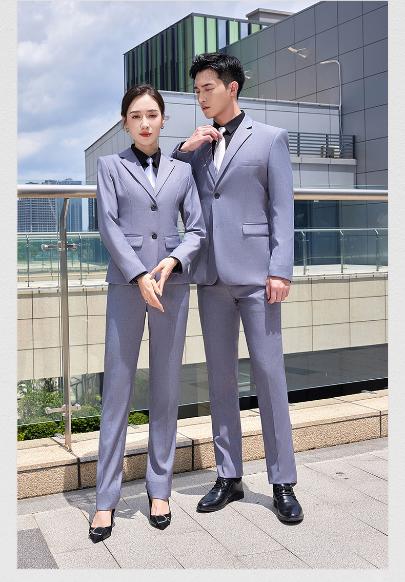 Two-button elastic serge workplace business suit jacket for men and women DQ1-607 jacket