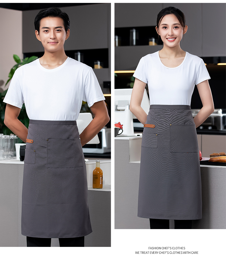 Large chef uniform work clothes tie apron H02-22801 large apron