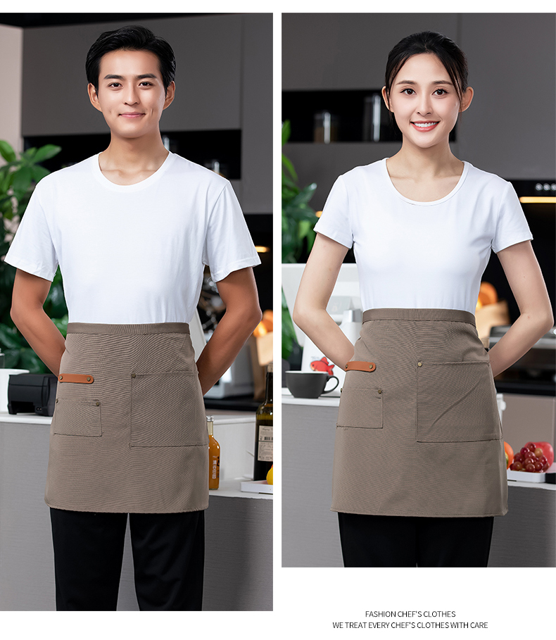 Small chef internet celebrity half-length work apron H02-22801 small apron