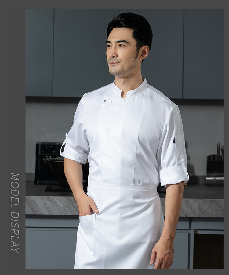 Hotel restaurant high quality professional chef clothing H12 - leather label taste