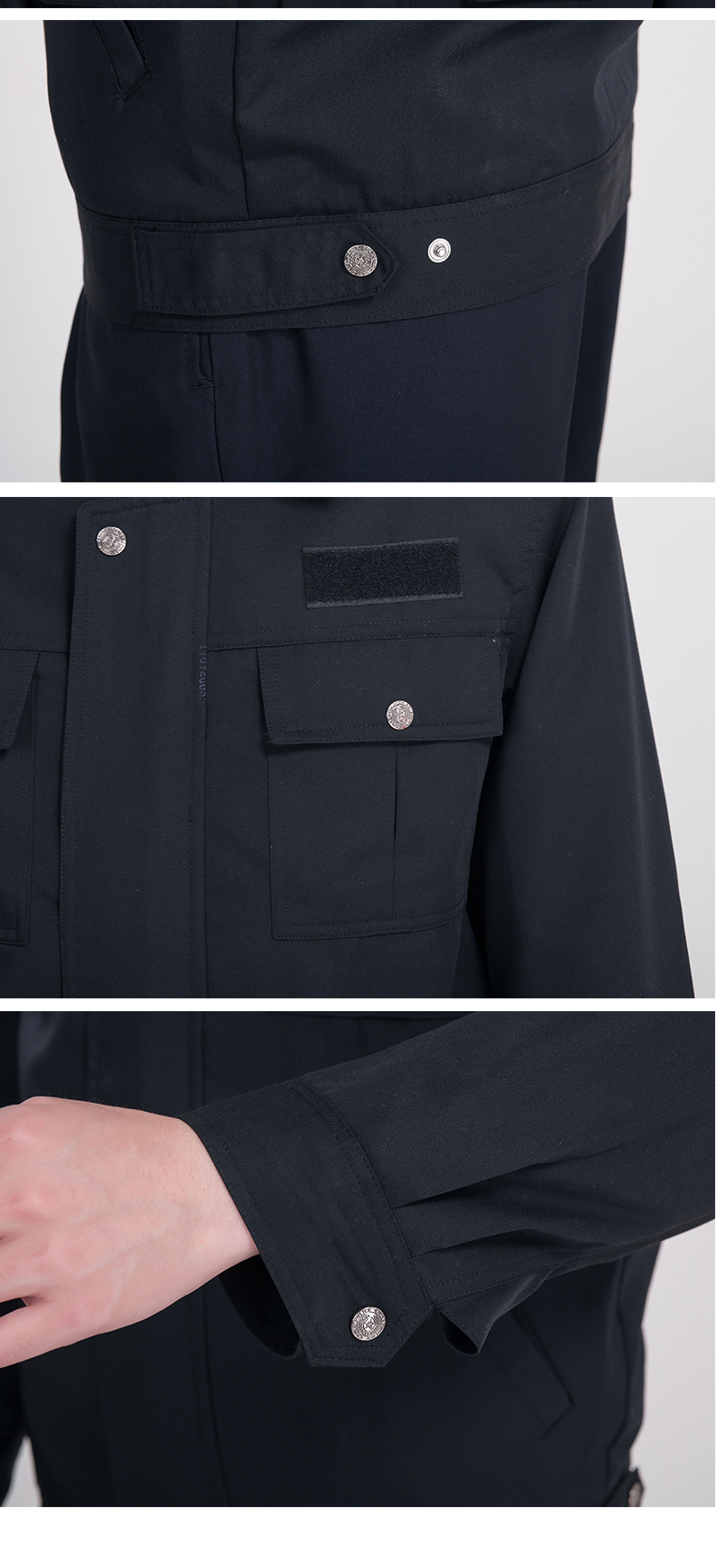 Zipper style old style jacket security work clothes suit H08-N007