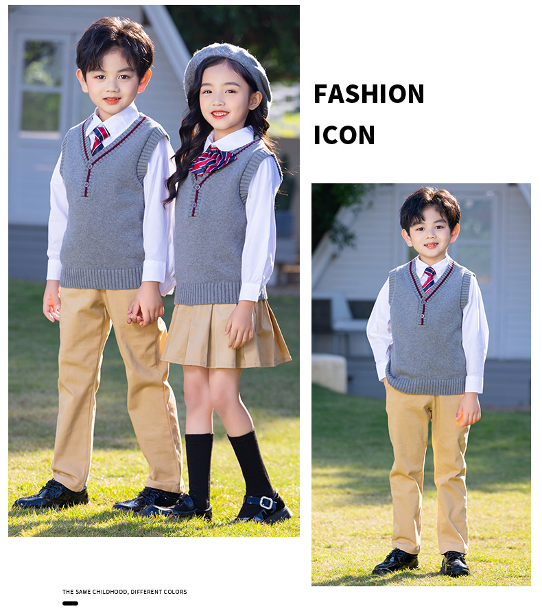 British style campus warm vest children D11-103