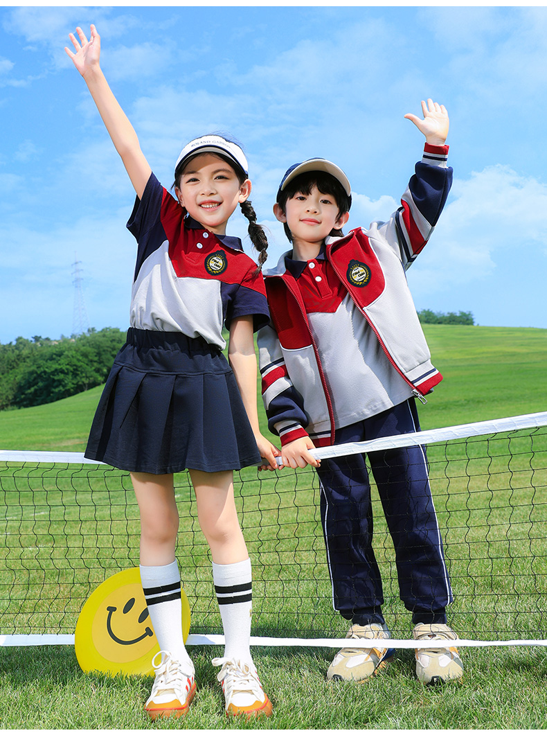 Youth campus children sports school uniform suit two-piece suit 921-6323 autumn two-piece suit