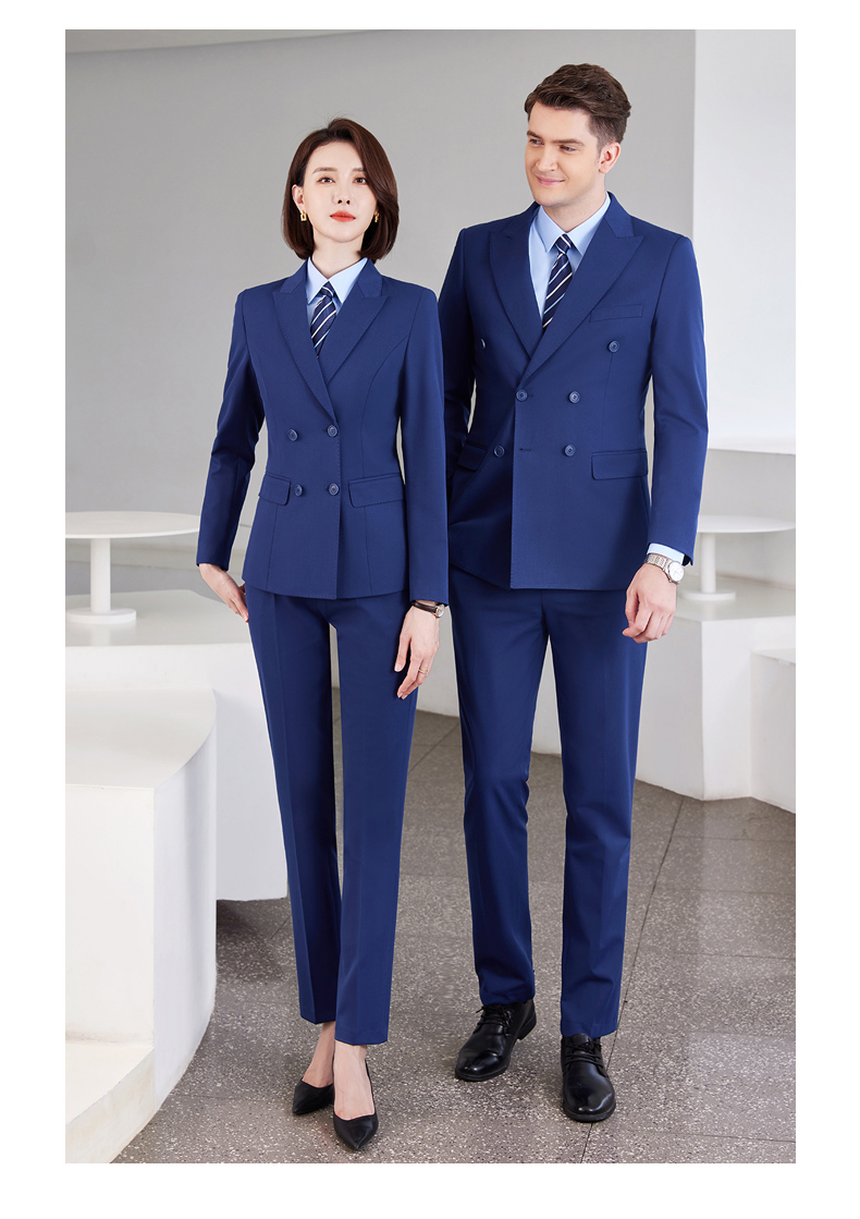 Color-dyed double-breasted business suit jacket DZ1-8728 ladies suit jacket