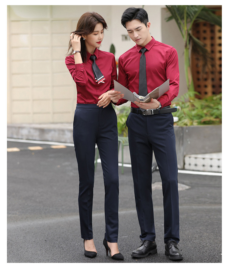 Professional plain elastic long-sleeved shirt for men 111-986 men long shirt