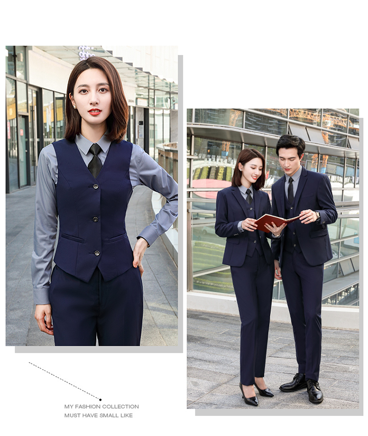 Commuter three-button waist professional vest for women DQ1-388 women vest