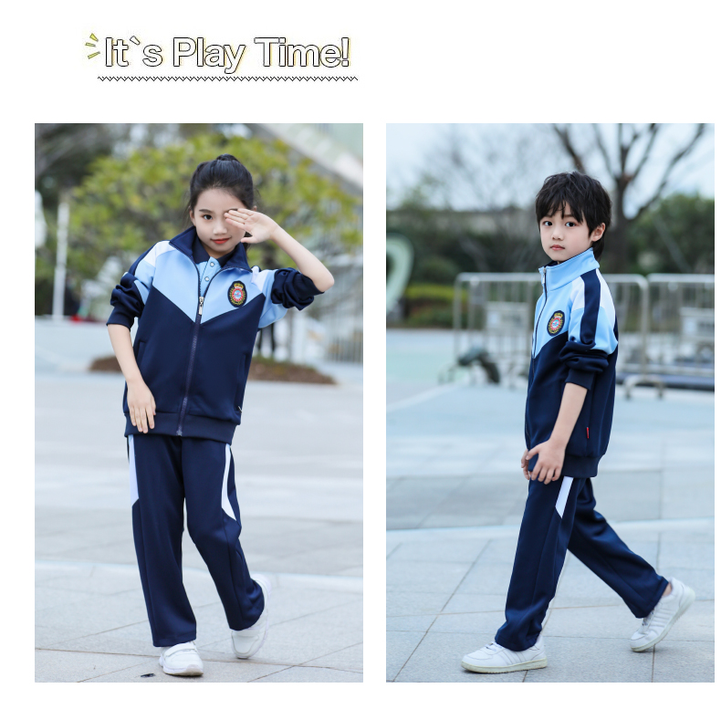 Primary school, middle school, high school, long sleeve color matching school uniform suit, high school, college class uniform (jacket + trousers) KA-870-9808 (without badge)