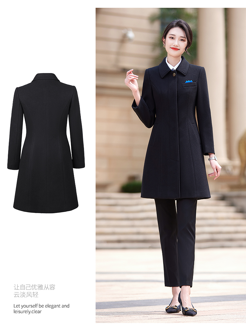 Business elegant mid-length woolen coat for women DY7-2330 for women