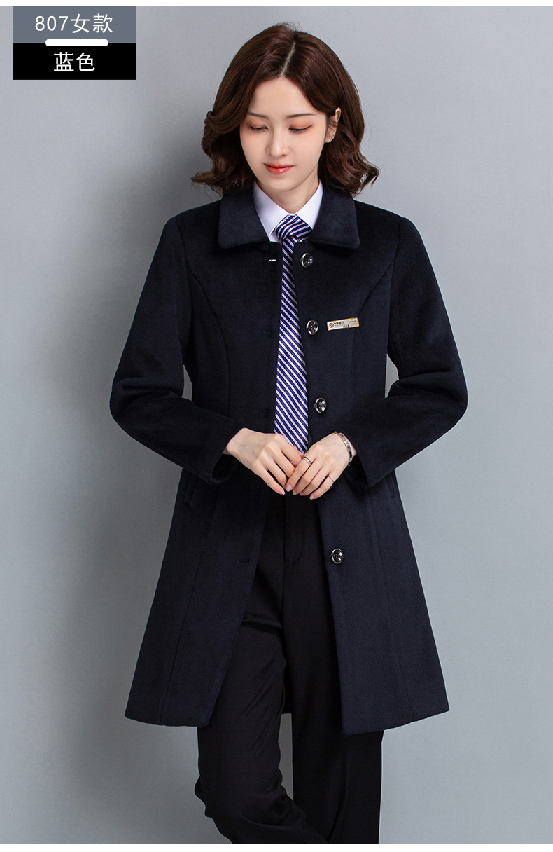 Slim fit professional woolen coat for women H27-807