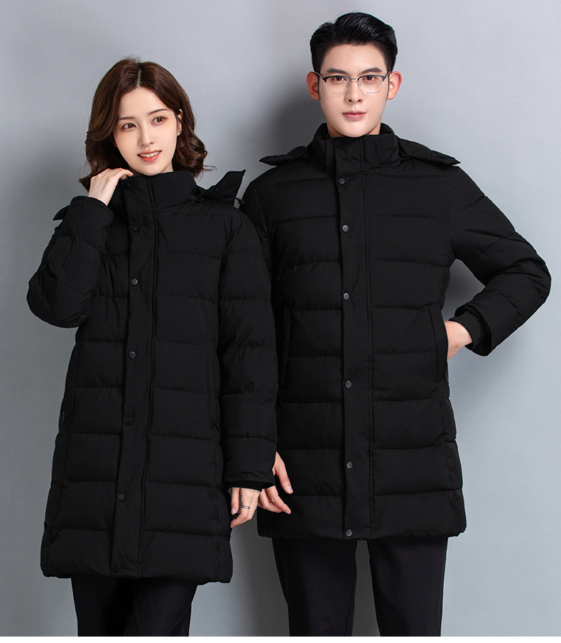 Padded and thickened zipper business cotton jacket H27-901