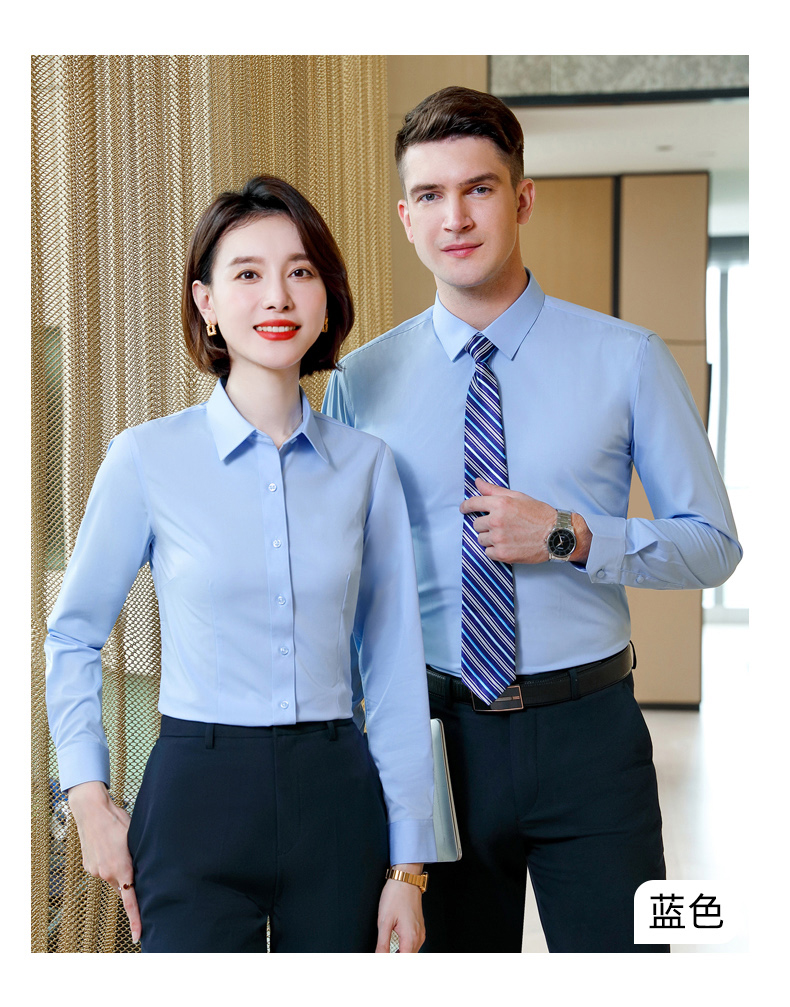 Micro-elastic bamboo fiber men long-sleeved shirt DZ1-8703 long-sleeved shirt men