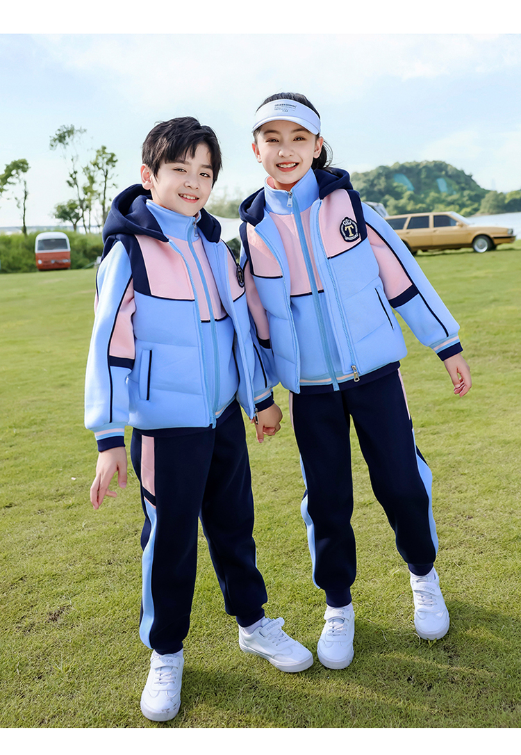 Outdoor sports autumn and winter warm children 894-6318 three-piece set