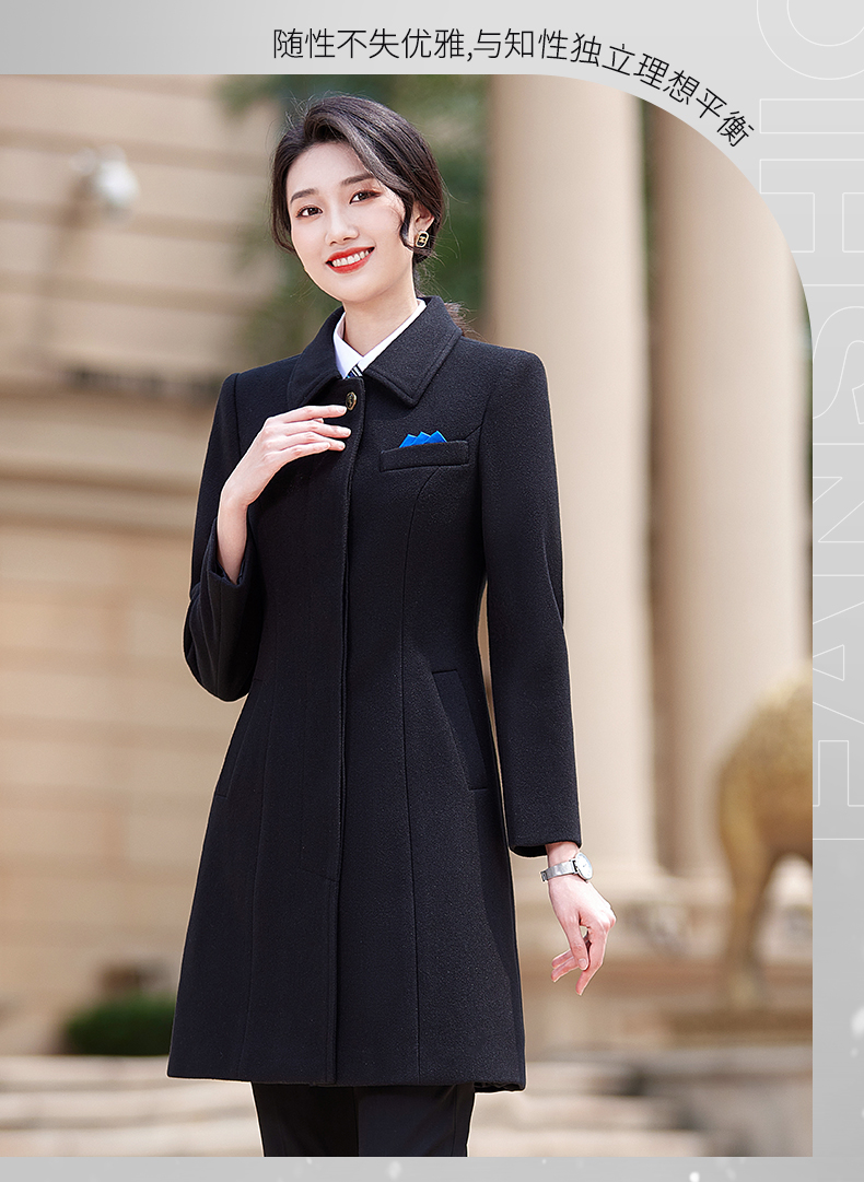 Business elegant mid-length woolen coat for women DY7-2330 for women