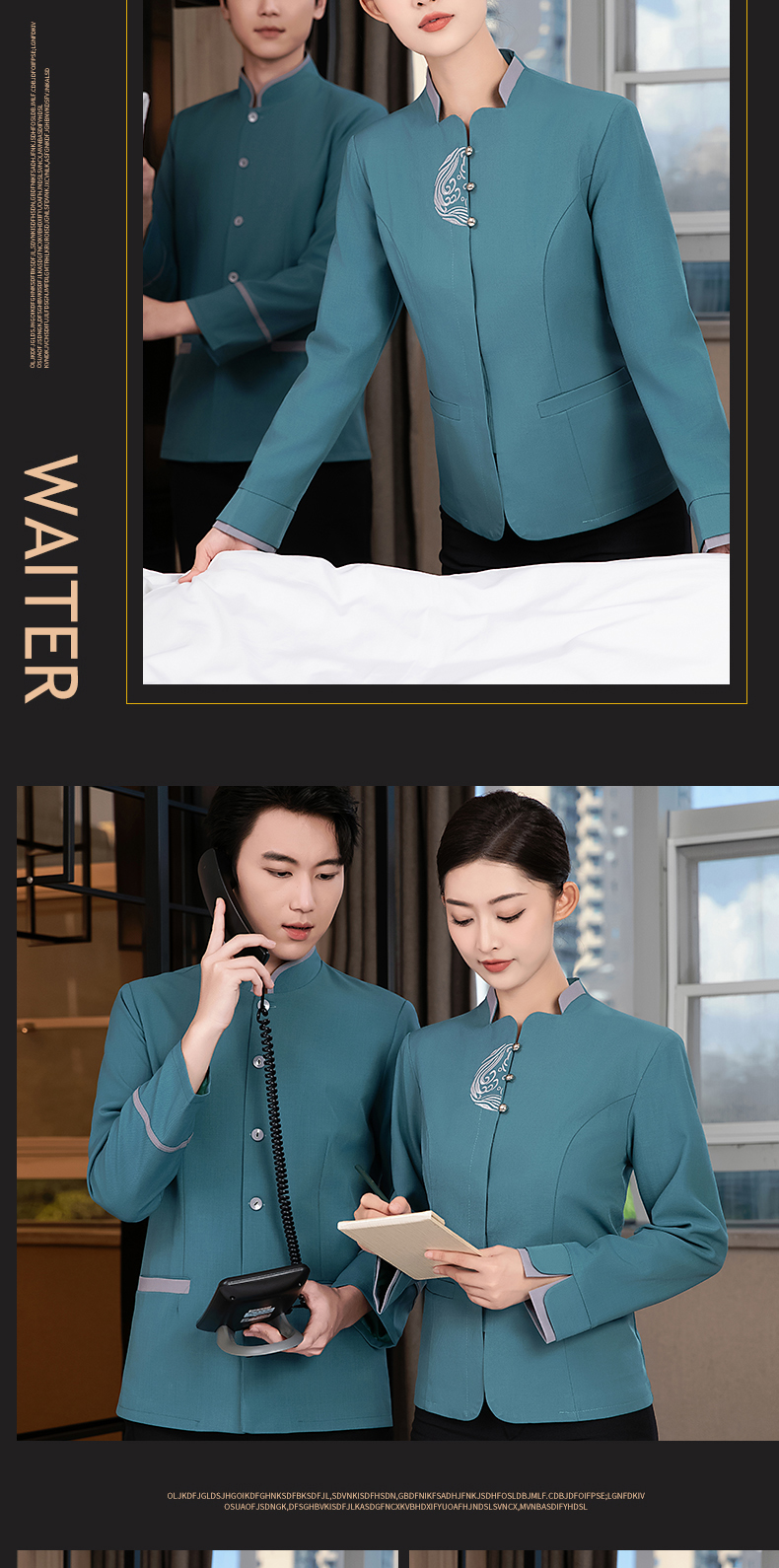 Caiyuan Guangjin long-sleeved cleaning work clothes top men H27-Caiyuan Guangjin long-sleeved