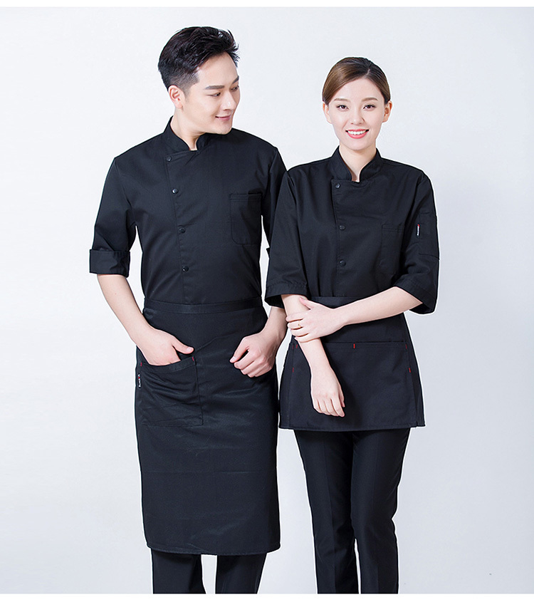 Three-quarter sleeves chef long-sleeved chef uniform top H03-C0202036