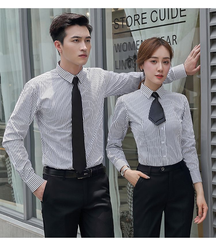 Business slim fit long sleeve shirt for men and women 188-T281 men-T291 women long sleeve shirt