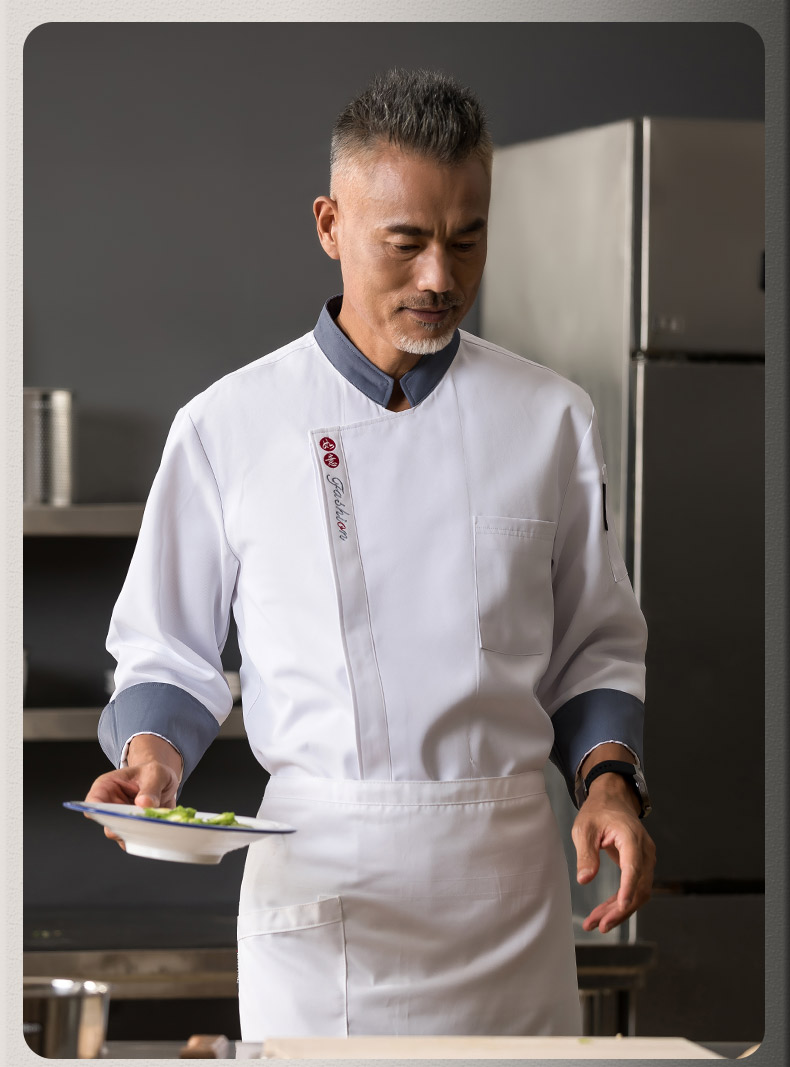 Ruyi long-sleeved chef uniform top H01-2022-30