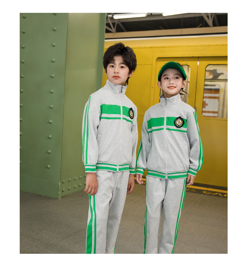 Children sports style long-sleeved school uniform suit two-piece suit 455-9507