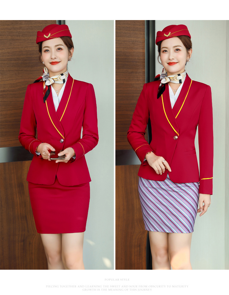 Stewardess uniform professional slim suit jacket 109-8808 jacket